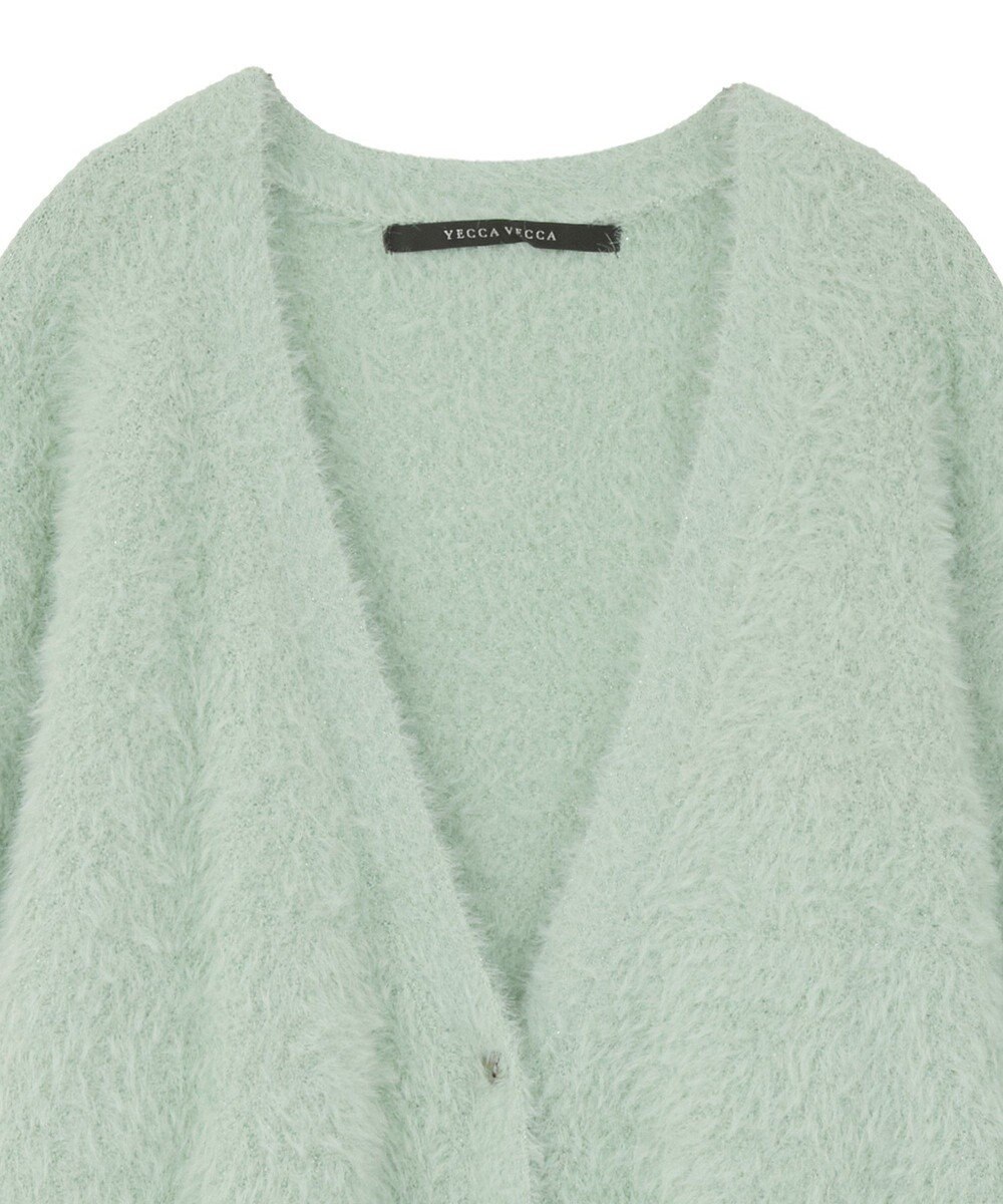 YECCA VECCA ラメシャギーカーディガン 