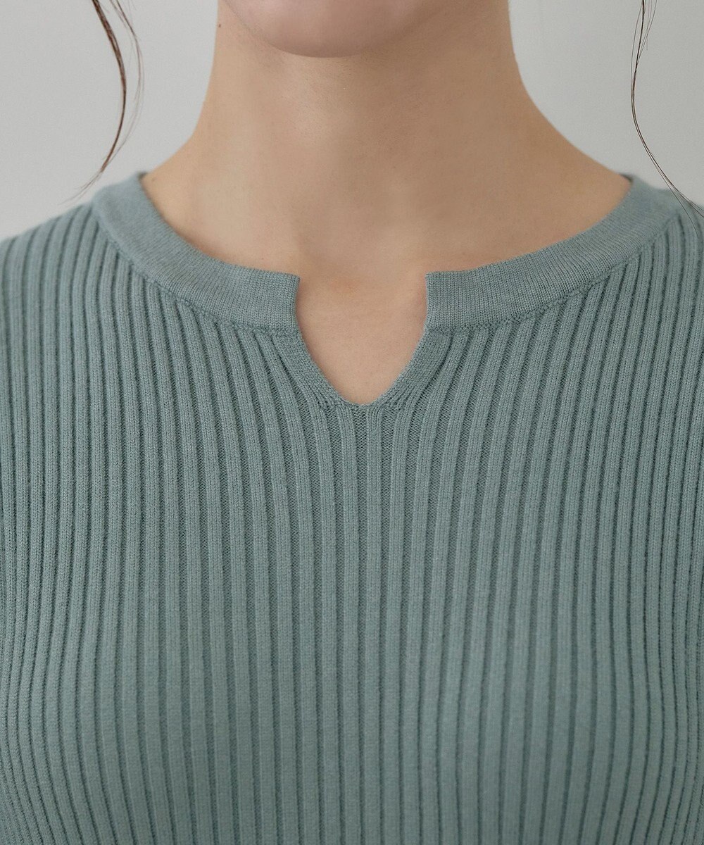 Tiaclasse 【洗える】パフ袖ニットワンピース 