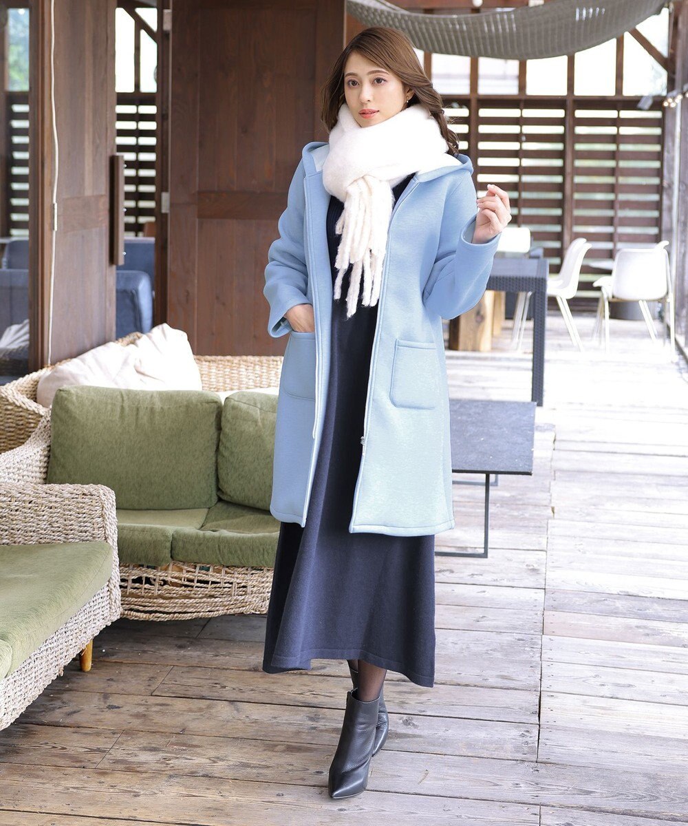 Tiaclasse 【洗える】パフ袖ニットワンピース 