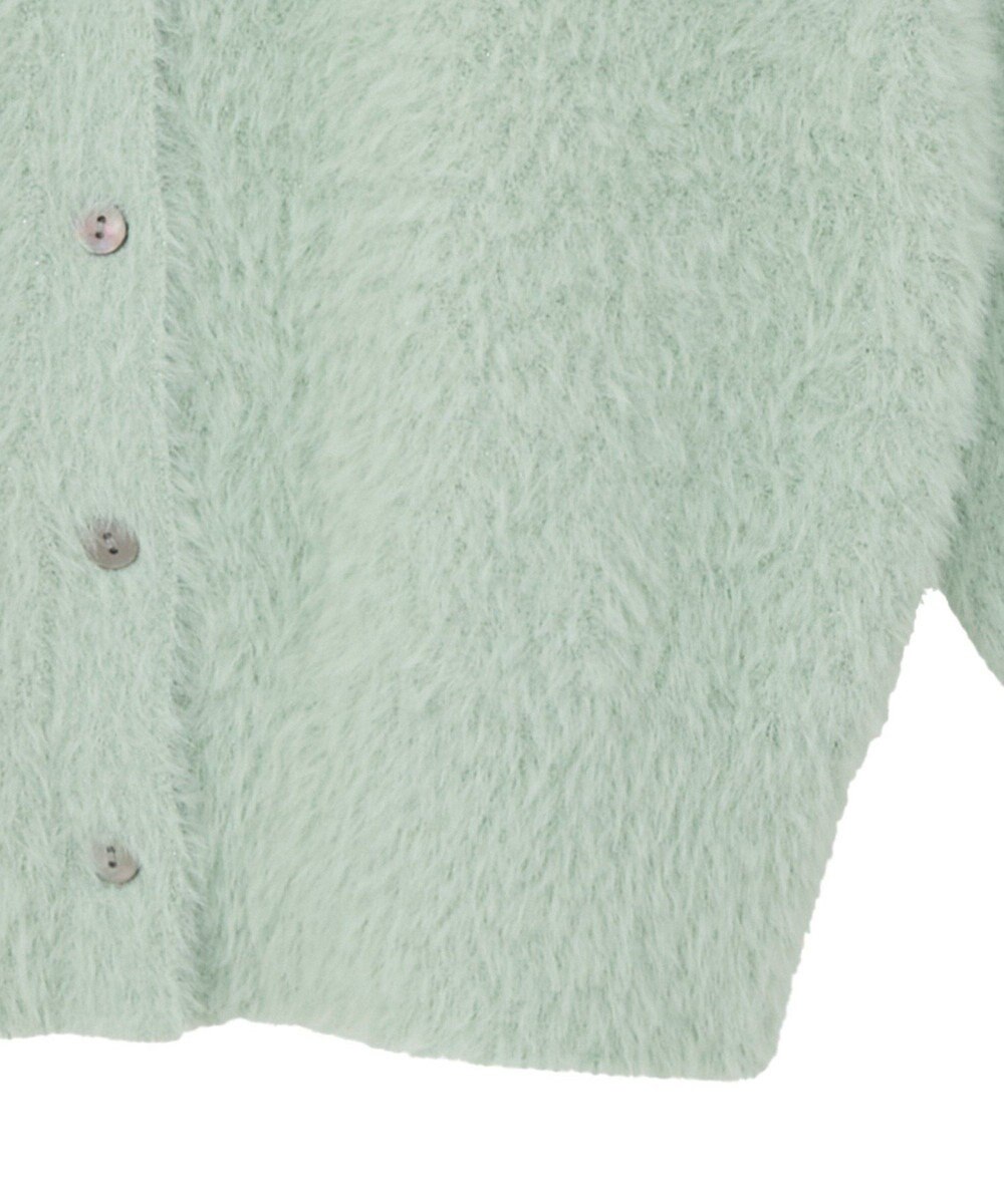 YECCA VECCA ラメシャギーカーディガン 