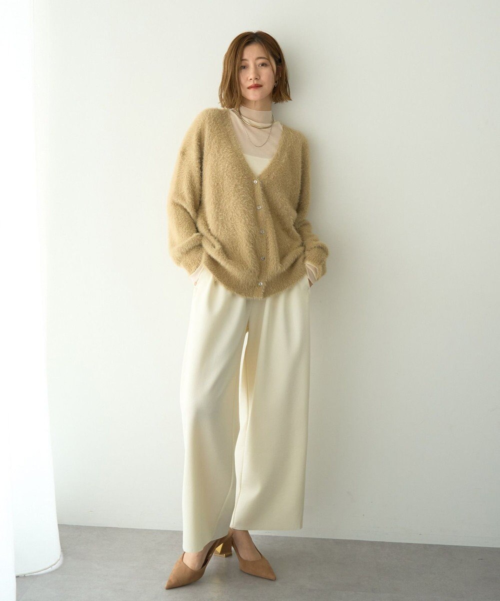 YECCA VECCA ラメシャギーカーディガン 