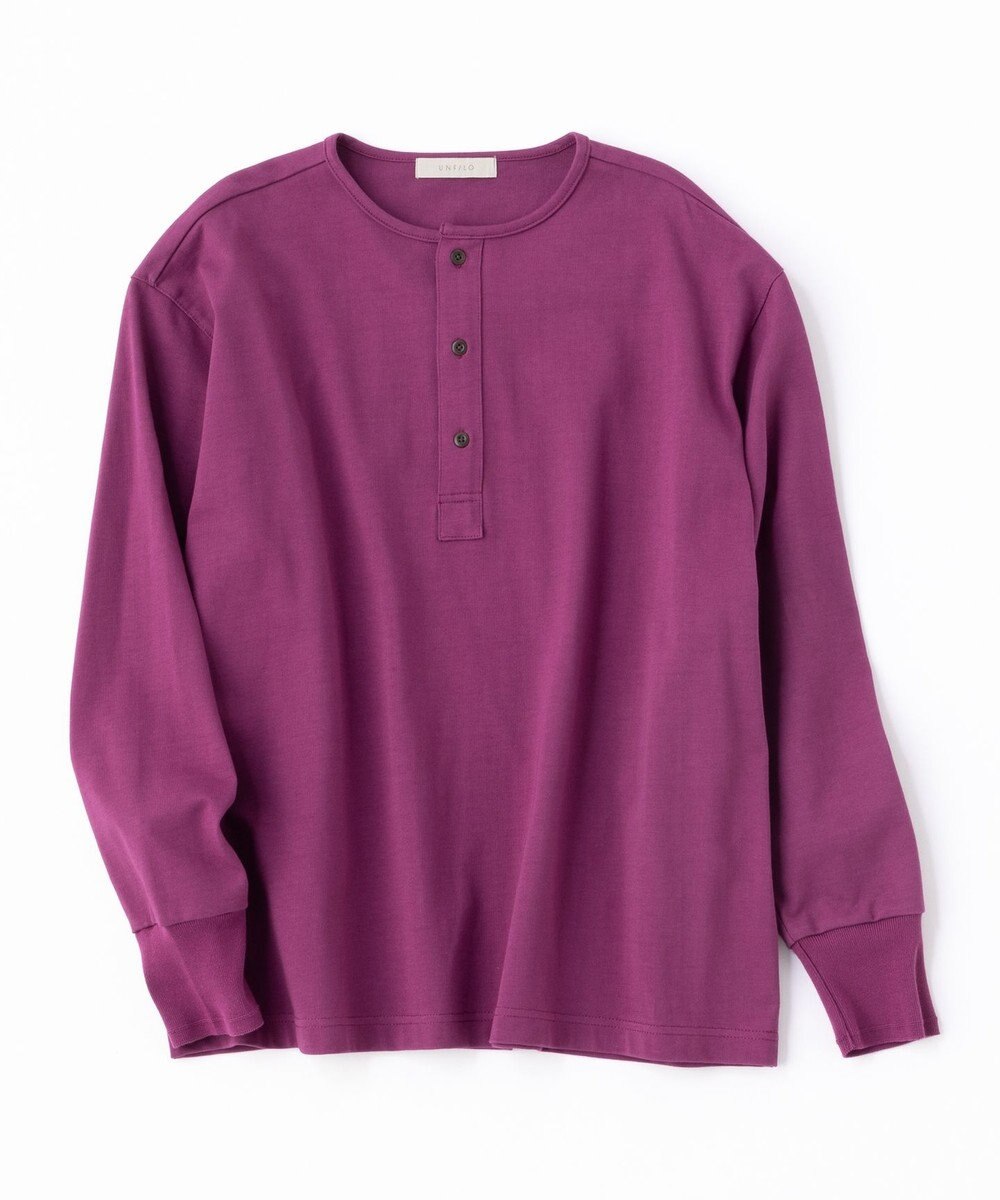 UNFILO MENS コットン ヘンリーネックTEE [23年秋冬商品] 