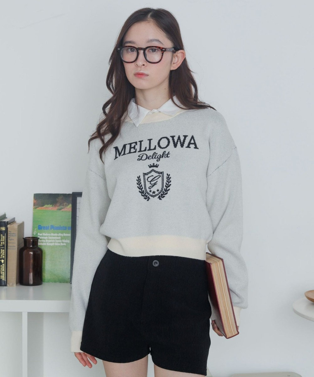 WEGO シャツドッキングジャガードニット 