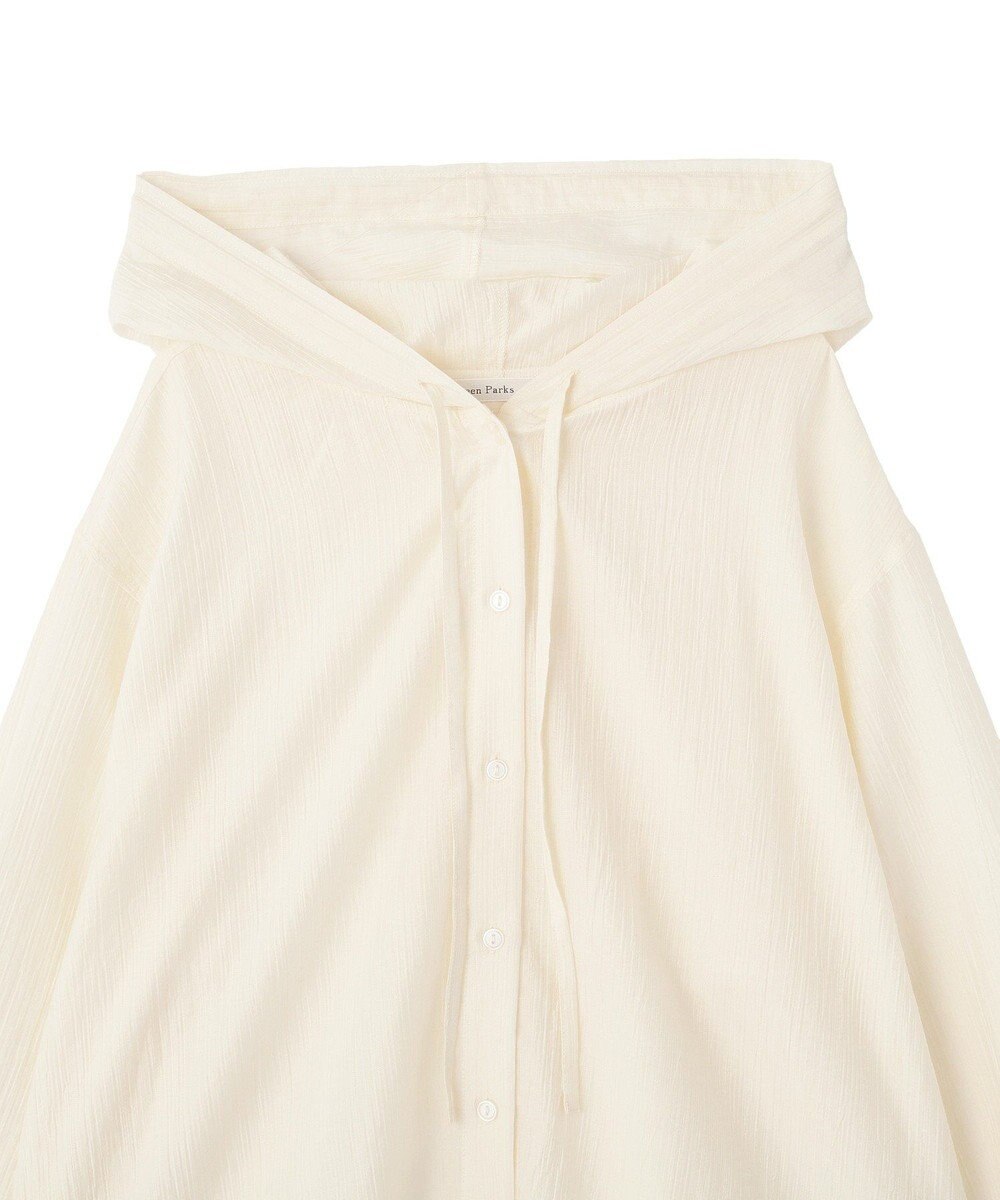 Green Parks シアーフードシャツ 