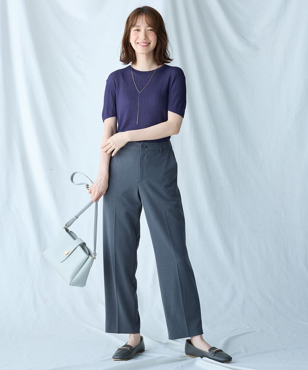 ANY 【2SET】ニットツインセット（半袖ニット＋Vネックカーデ） 