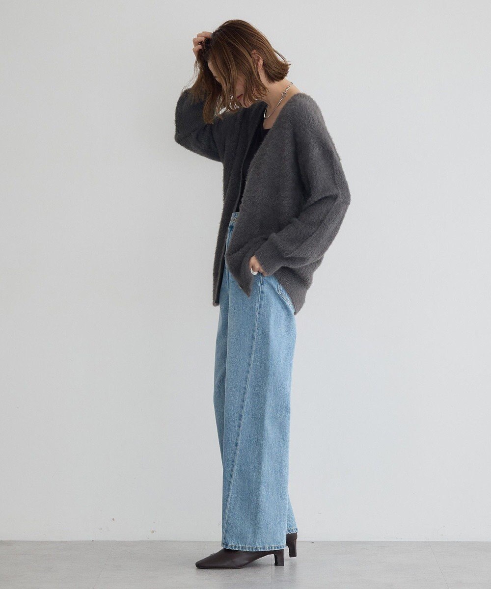 YECCA VECCA ラメシャギーカーディガン 