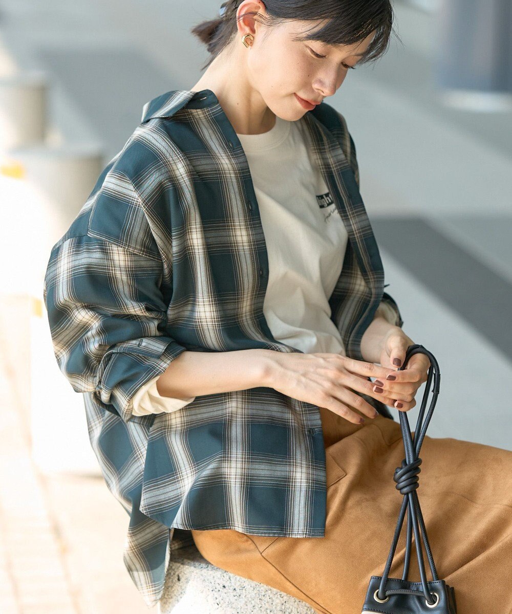 AMERICAN HOLIC イージーケアチェックシャツ【360°着こなしシャツ】 