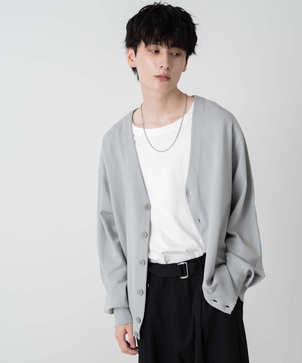 WEGO 【ユニセックス着用ITEM/MLサイズ展開】ドロップショルダーカーディガン 