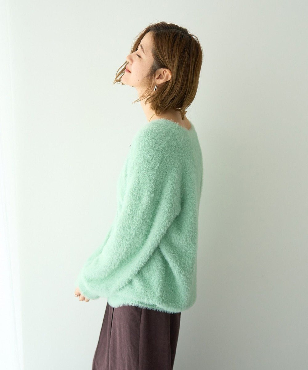 YECCA VECCA ラメシャギーカーディガン 