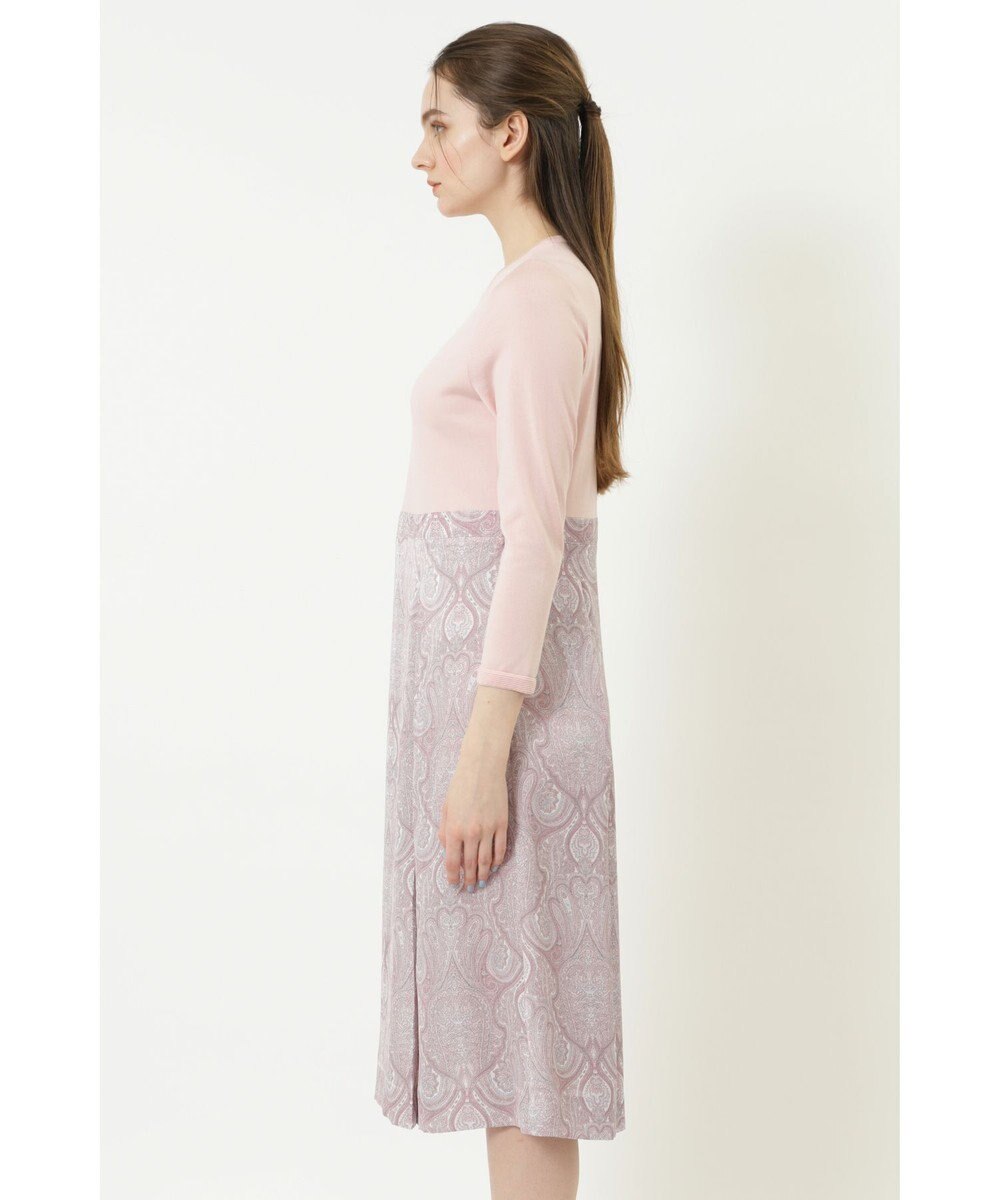 DAKS ペイズリープリントコンビニットワンピース 