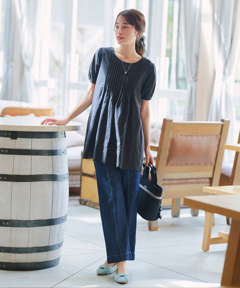 Tiaclasse 【小倉優子さん着用】リボンニットフラットパンプス 