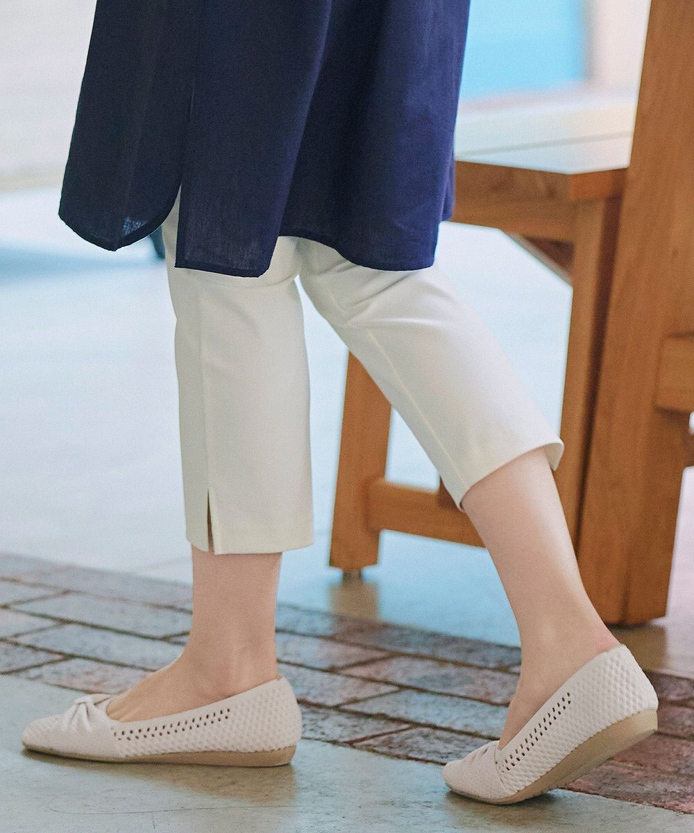 Tiaclasse 【小倉優子さん着用】リボンニットフラットパンプス 