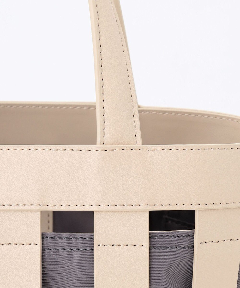 Y'SACCS 【リサイクルレザー】メッシュかごバッグ　small 