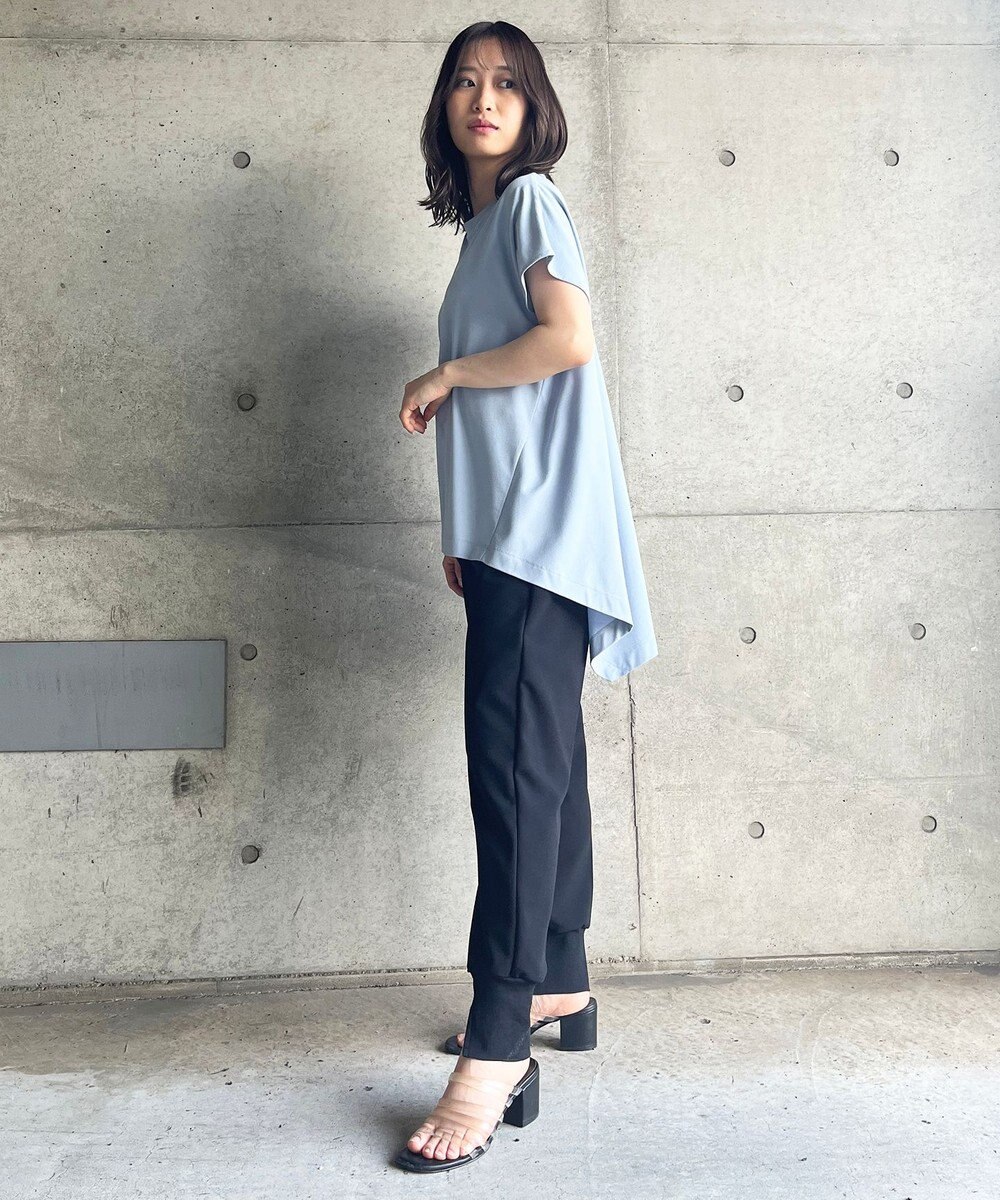 UNFILO 【新色追加！/接触冷感】マイビューティ バックフレアTシャツ 