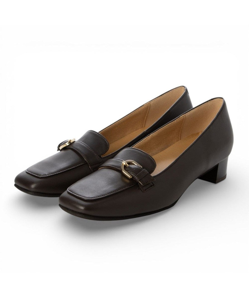 ing <ing>ベルトデザインヒールローファー 