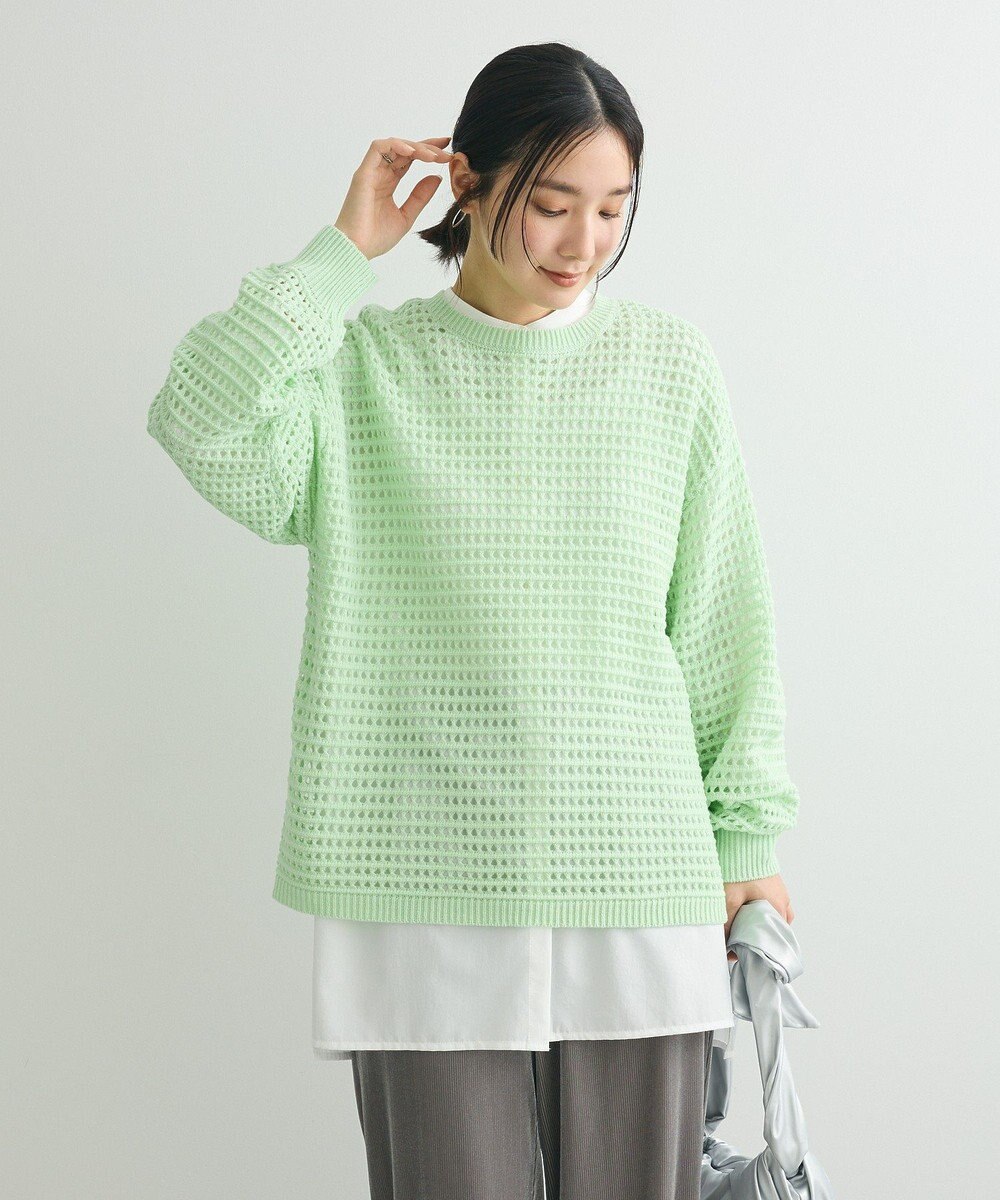 Green Parks メッシュニットチュニック 