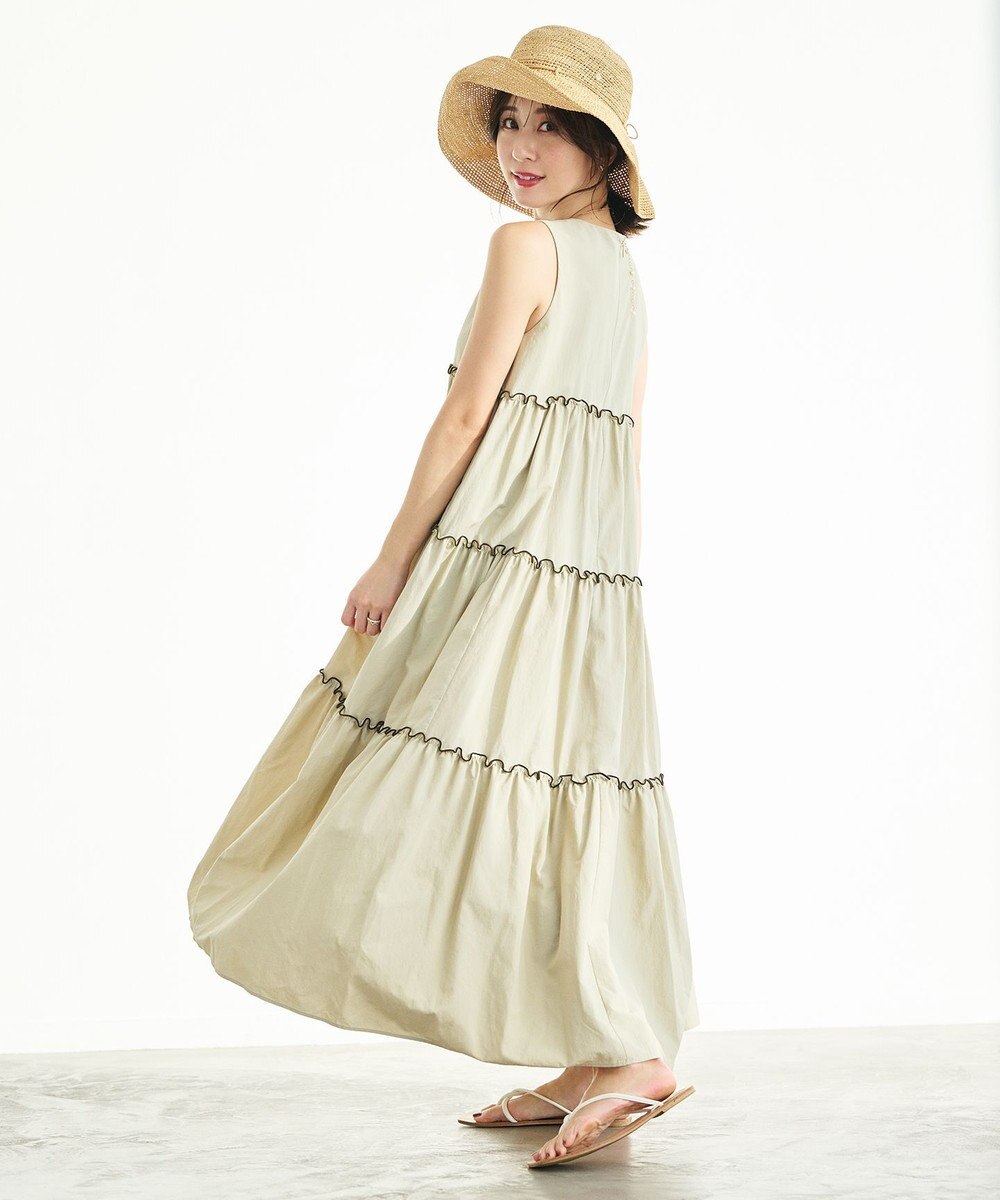 #Newans ボリュームティアードワンピース 