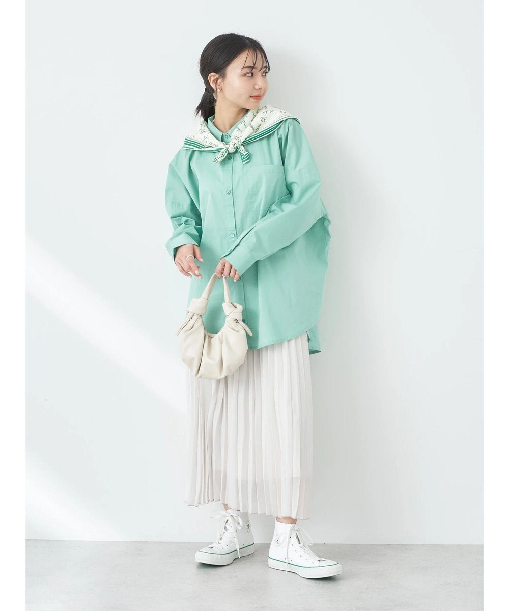 earth music&ecology ポプリンボックスシャツ 