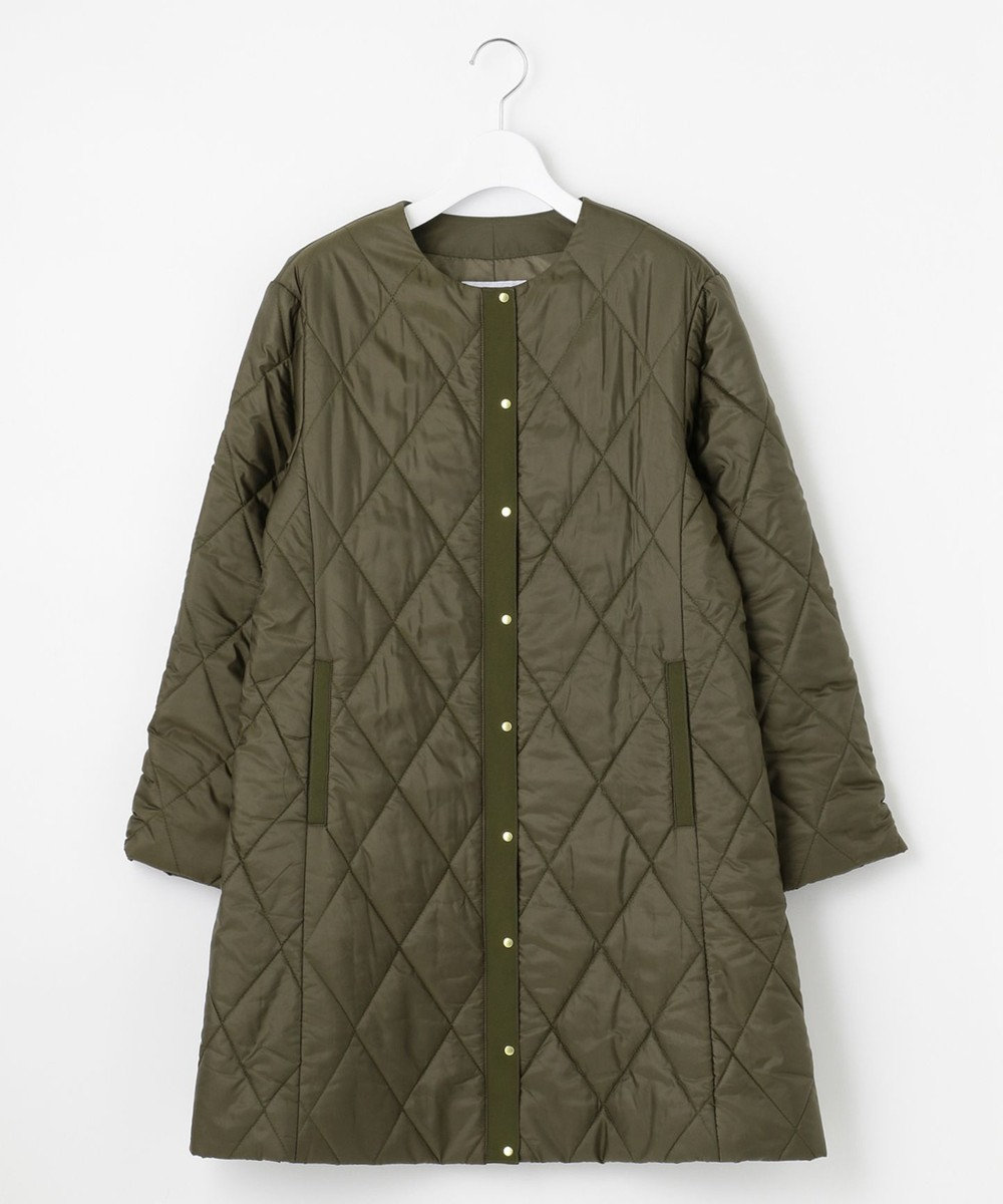 J.PRESS LADIES 高密度タフタ キルティング ロング コート 