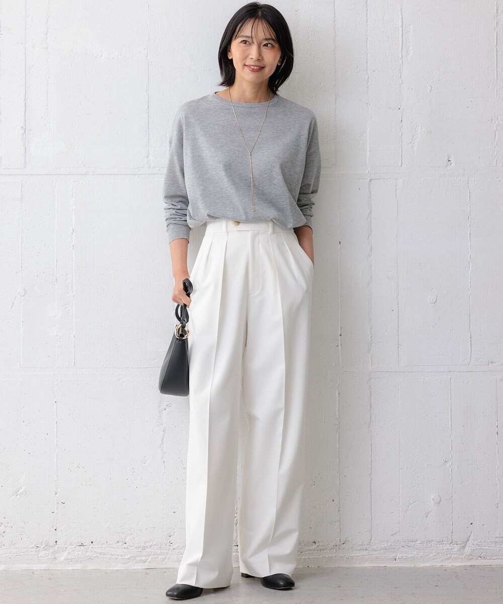 23区 L 【CLASSY.11月号掲載/洗える】ドライ2WAYストレッチ ワイドパンツ 