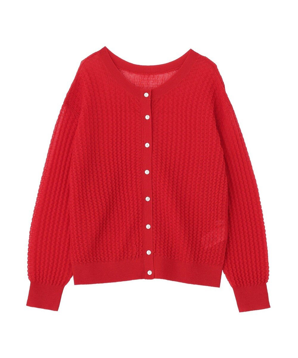 AMERICAN HOLIC 【前後2WAY】透かし編みニットカーディガン 