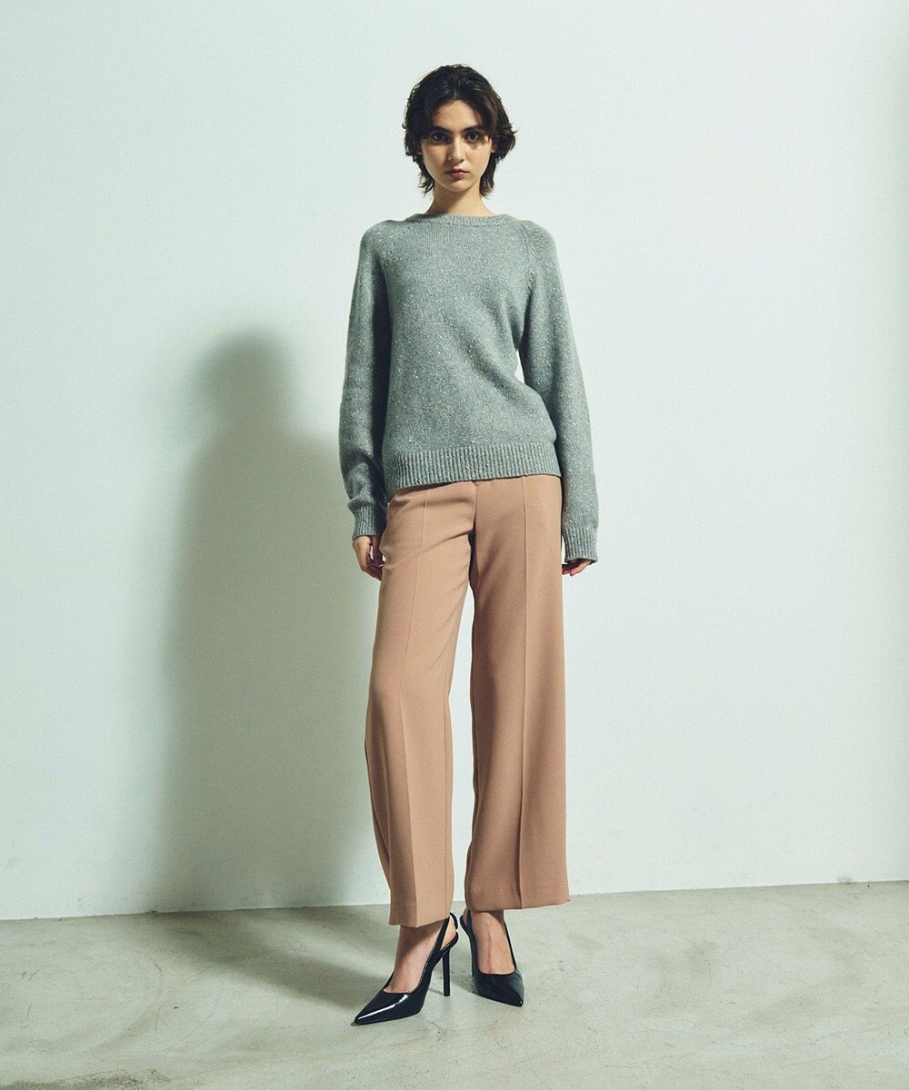 GRACE CONTINENTAL カシミヤ混ラメニットトップ 