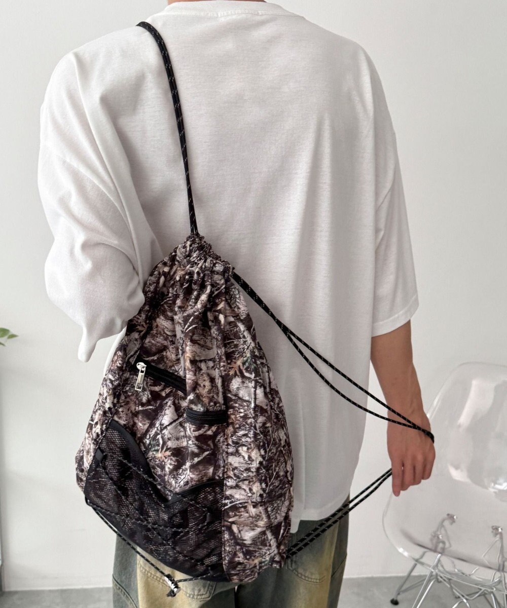 WEGO 【ユニセックス着用ITEM】コードデザインナップサック 