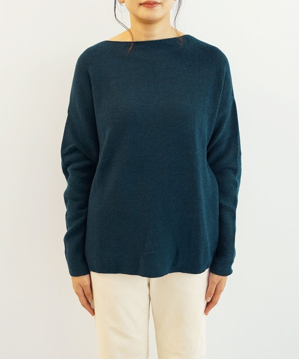 TOQUE 〈大草直子さんアドバイザー〉ベビーアルパカ ミドルゲージ モックネックニット 