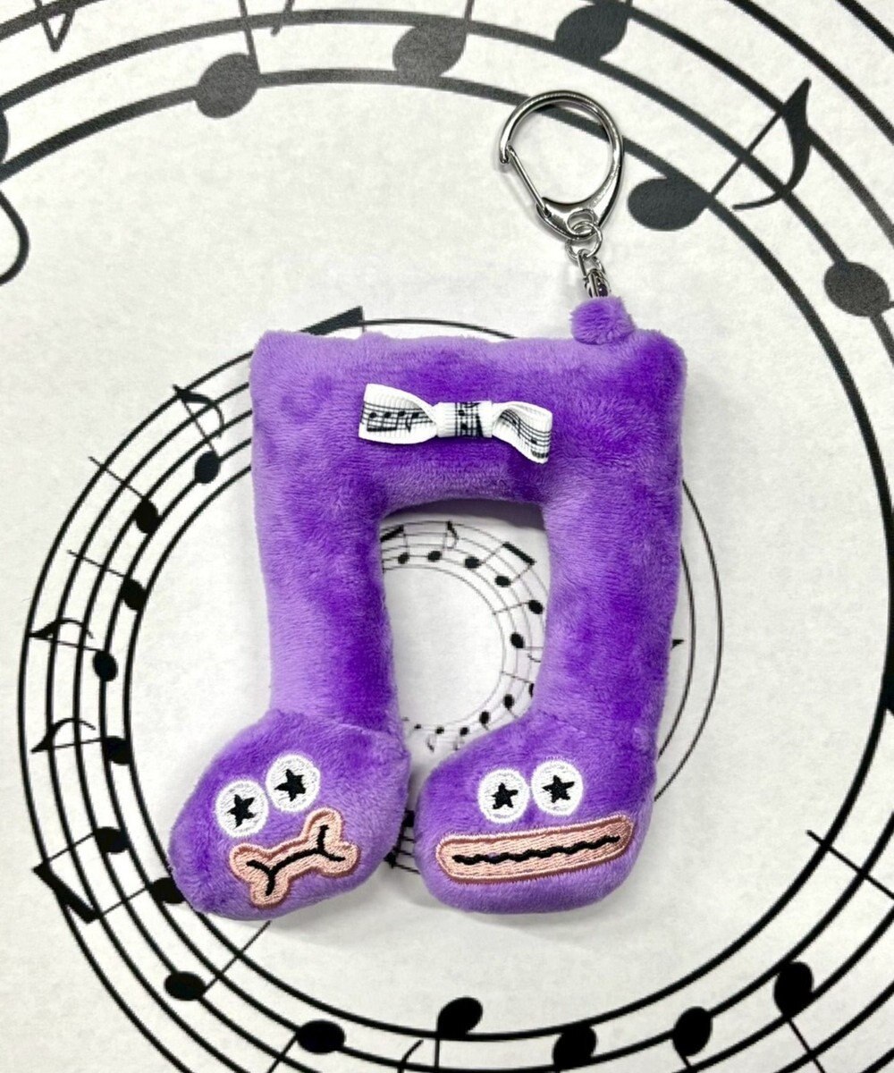WEGO るんるん音符モンスターぬいぐるみキーホルダー 