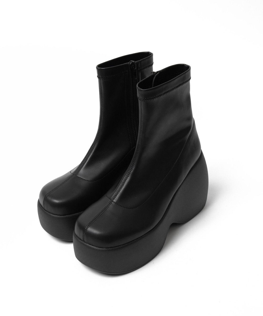 WEGO 厚底ウェッジソールショートブーツ 