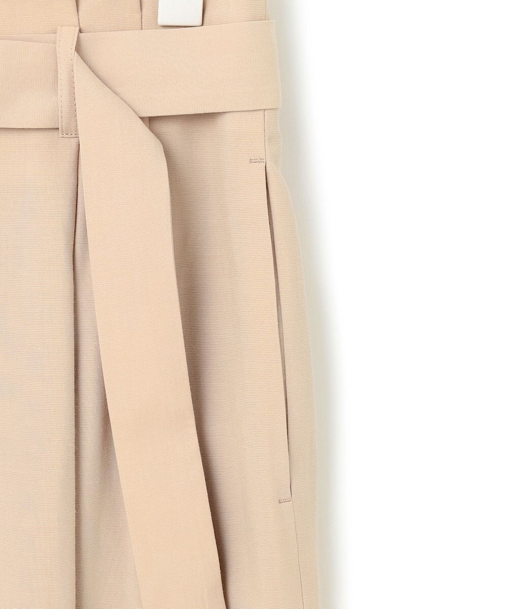 ICB 【接触冷感・UVカット・洗える】 T/Rドライリネン ワイドストレートパンツ 