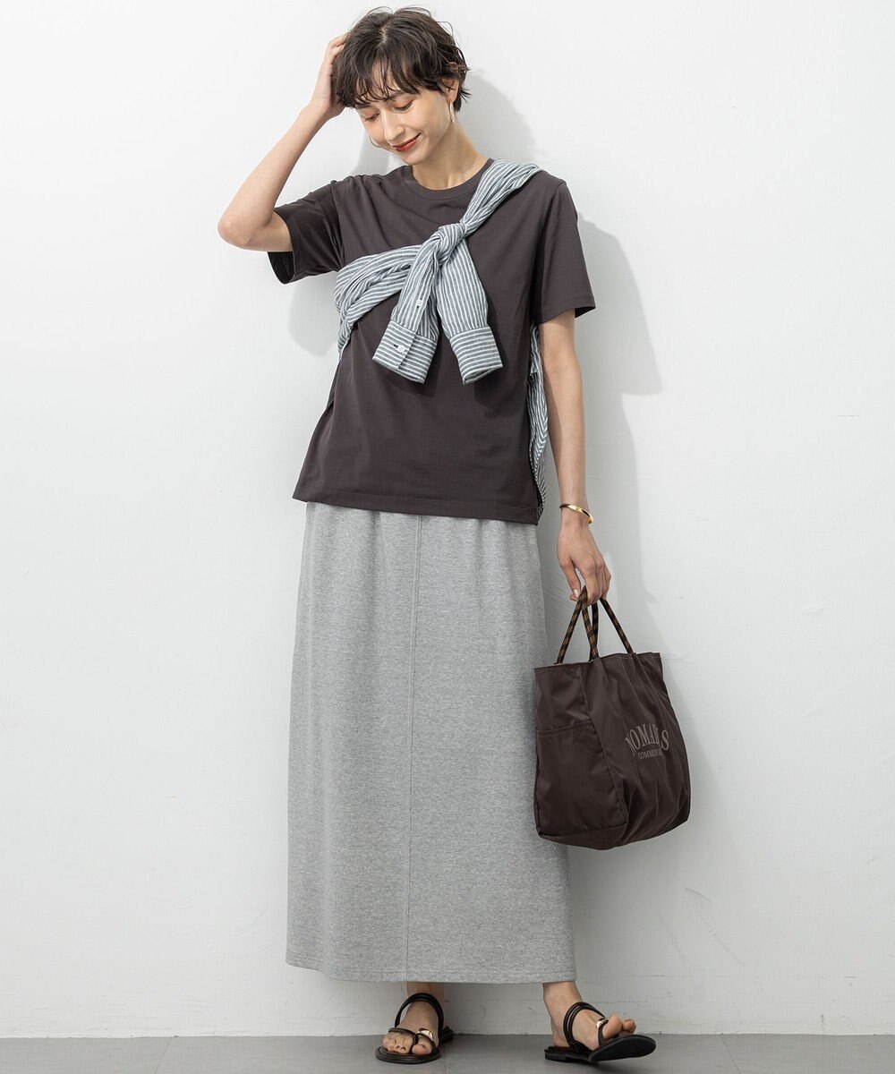 23区 【SLOW/WEB限定】ラスティックテリー ナロー スカート 