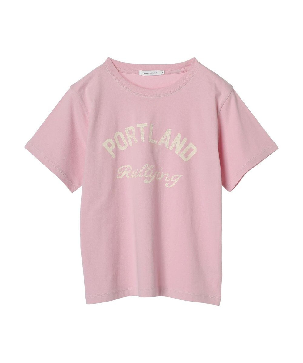 AMERICAN HOLIC ＰＯＲＴＬＡＮＤロゴカットプルオーバー 