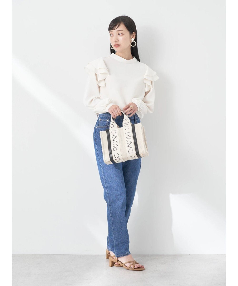 earth music&ecology フリルスリーブブラウス 