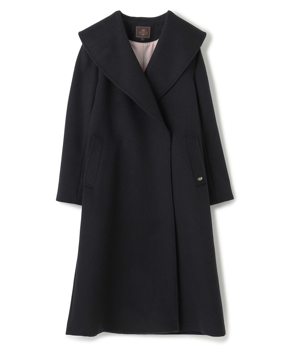 TOCCA LOOFAH ショールカラーウールコート 