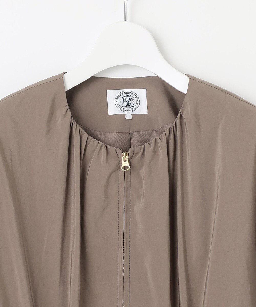 J.PRESS LADIES 【洗える・撥水】Artirosa ノーカラー ブルゾン 