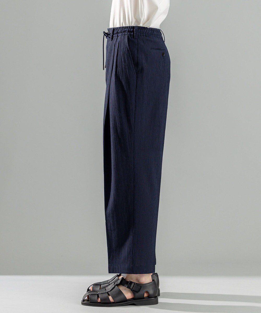 JOSEPH HOMME 新素材【通気性/ストレッチ】トリコサッカーストレッチ ドロスト付ワイドパンツ / BAILEY CONVERTIBLE 