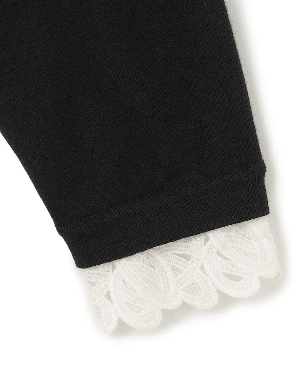 23区 L 【洗える】エンブロイダリーニット 