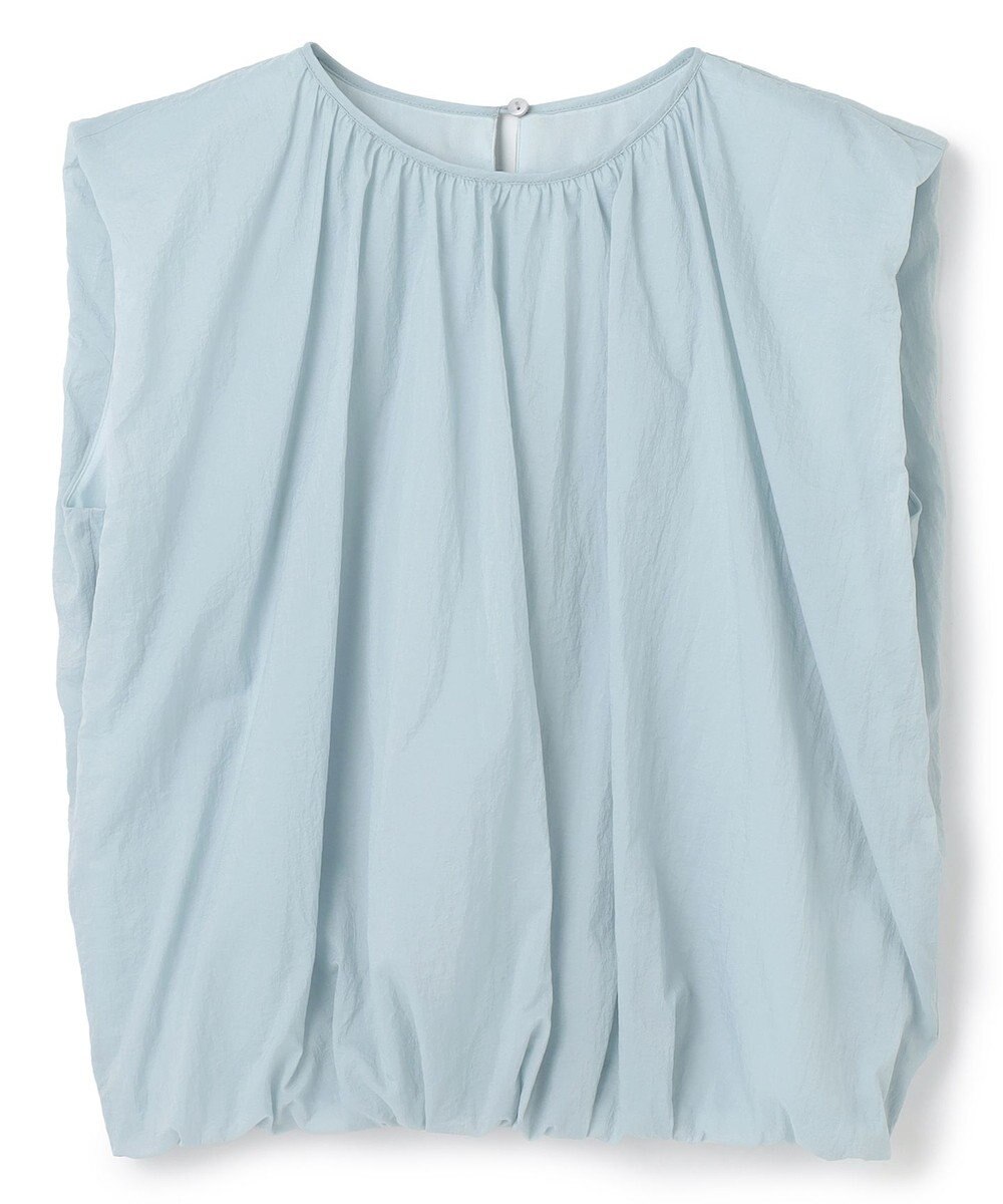 uncrave シアープルーフナイロン ギャザーブラウス 