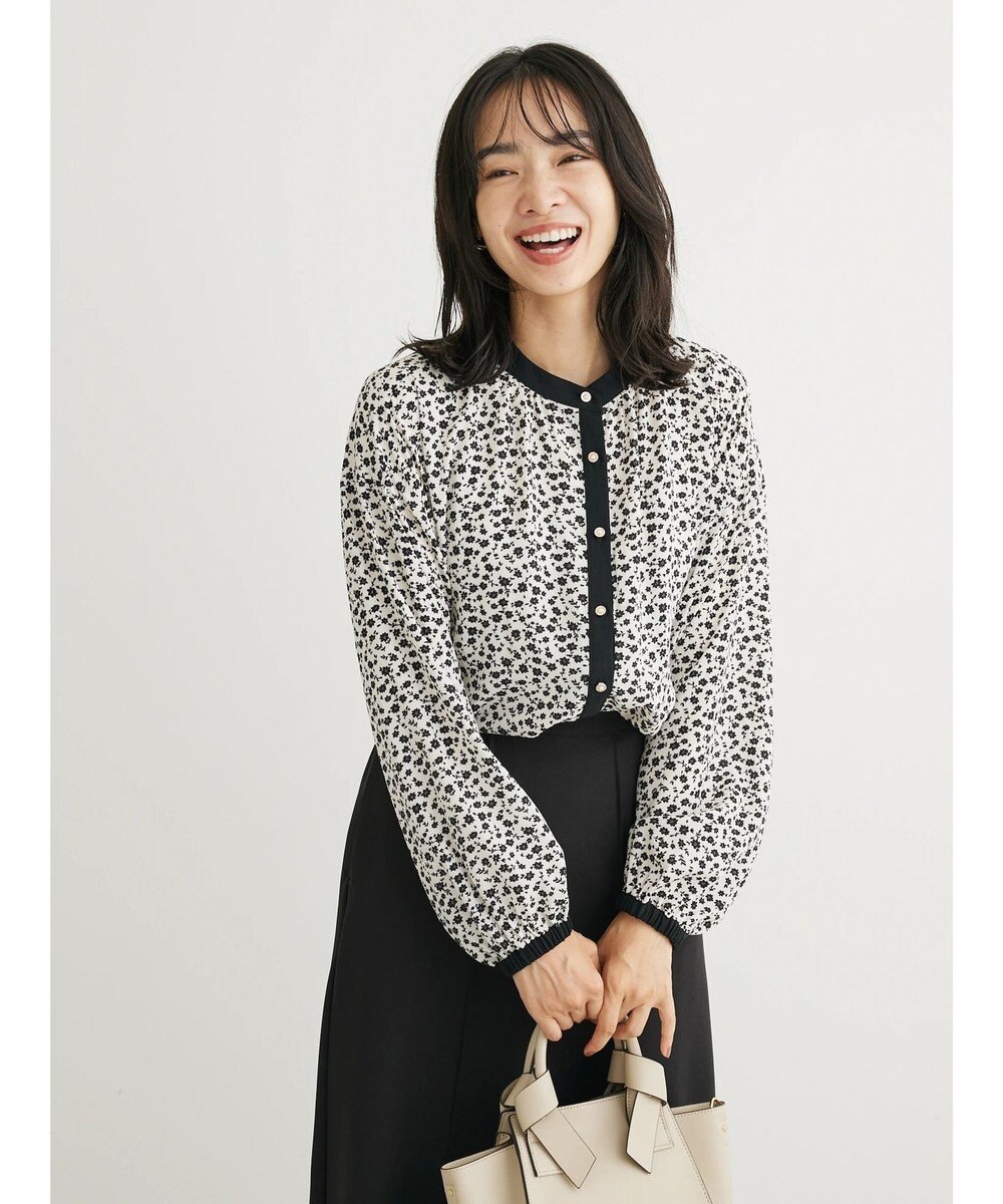 Green Parks ・ＥＬＥＮＣＡＲＥ　ＤＵＥコバナパイピングブラウス 