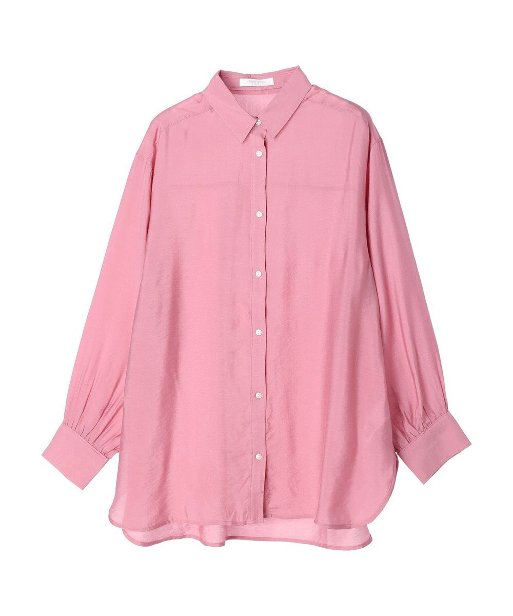 Green Parks レギュラーカラーシアーシャツ 