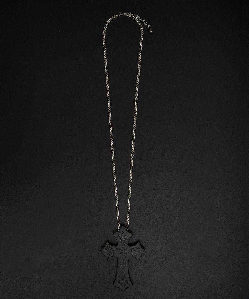 WEGO 【ユニセックス着用ITEM】MPUエンボスロゴクロスネックレス 