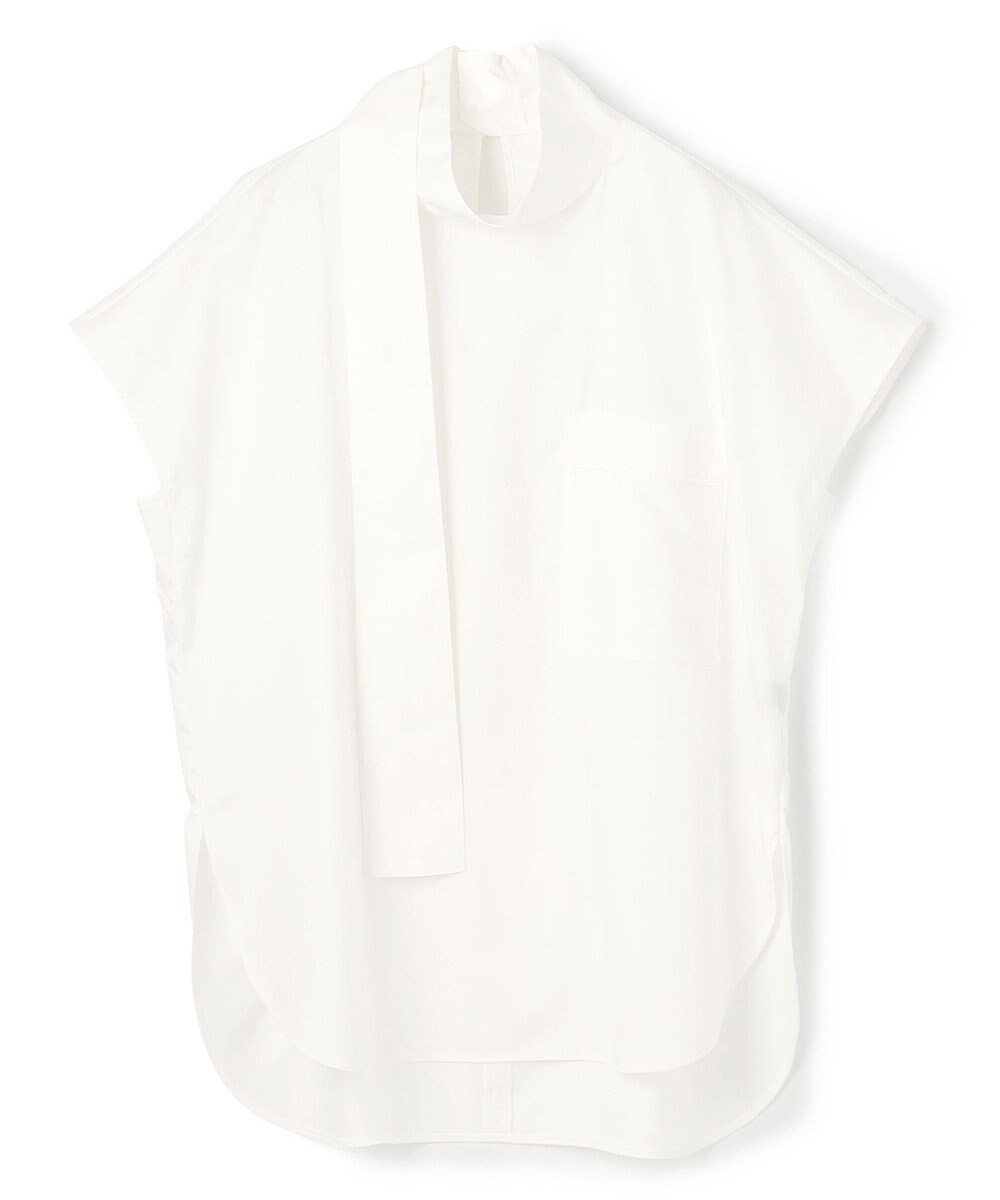 uncrave ブロードクロス ボウタイブラウス 