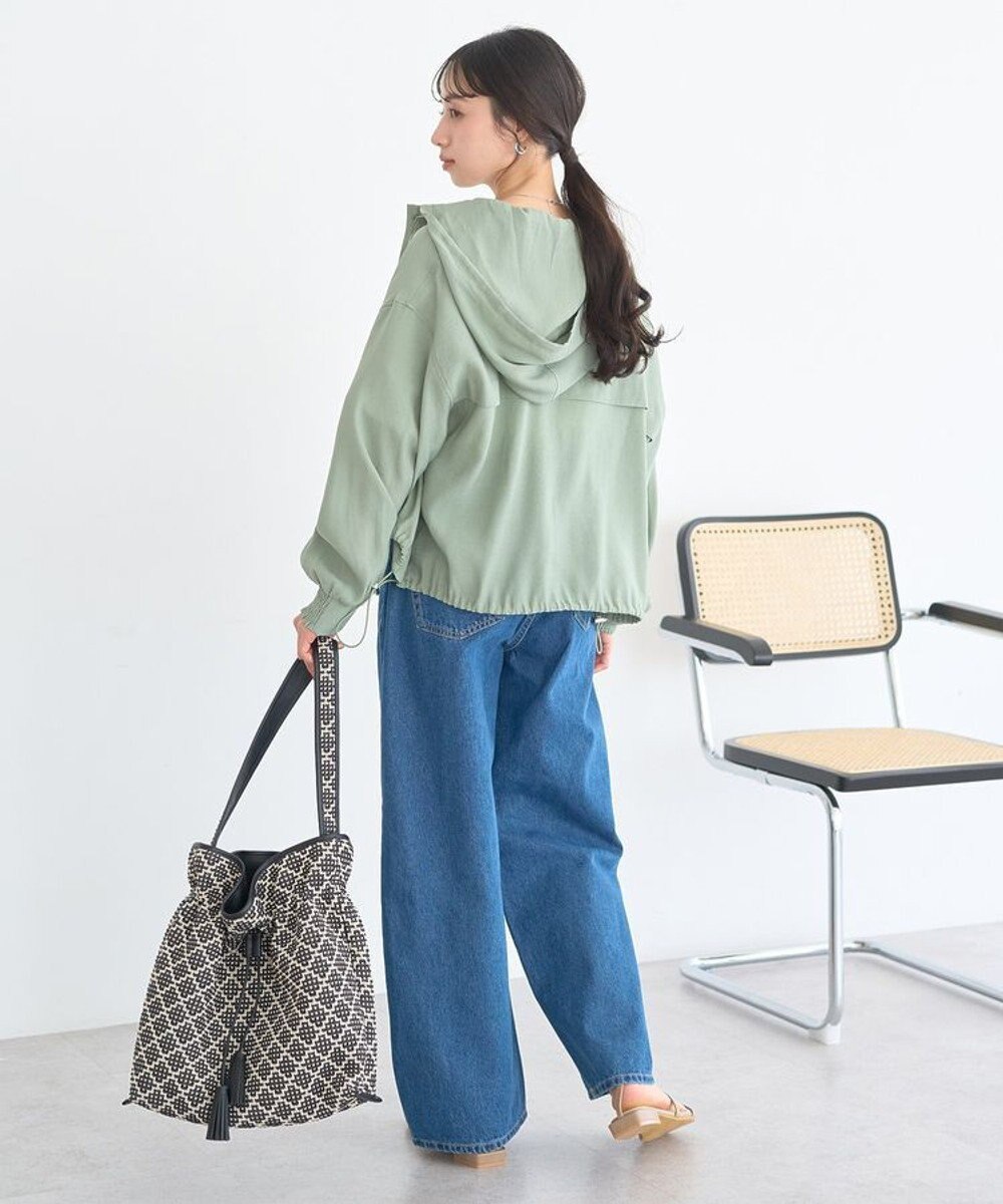 earth music&ecology 【フード取り外し可】シアーシャツブルゾン 