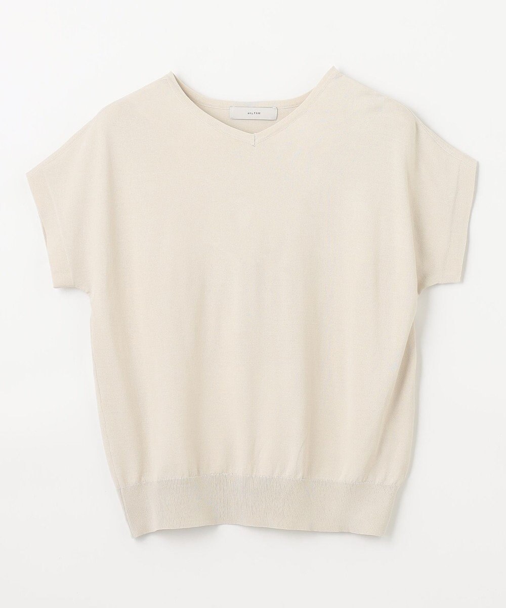 ANY L ハーフスリーブニット 