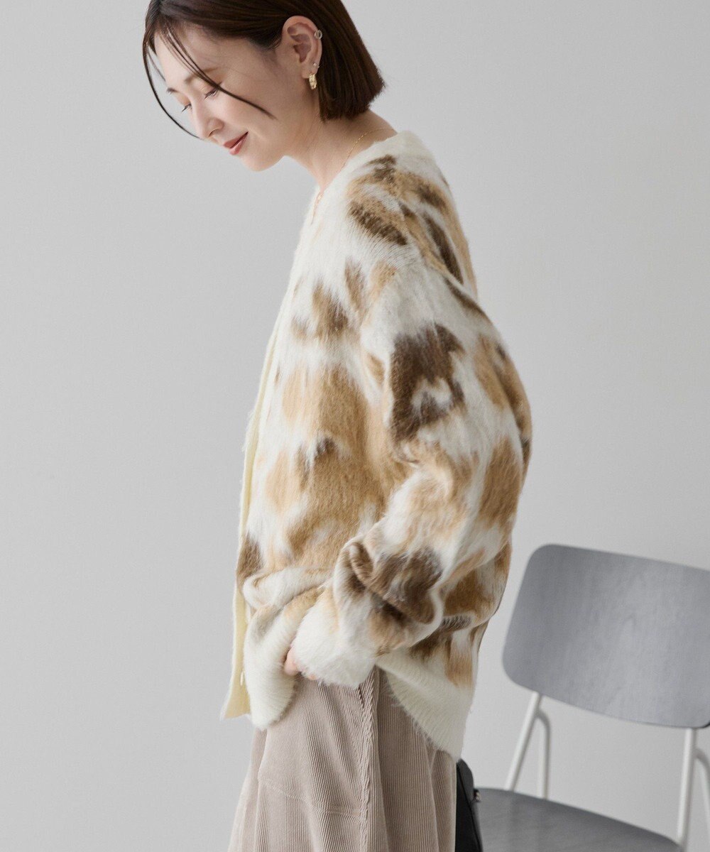 AMERICAN HOLIC ニュアンス柄ニットカーディガン 