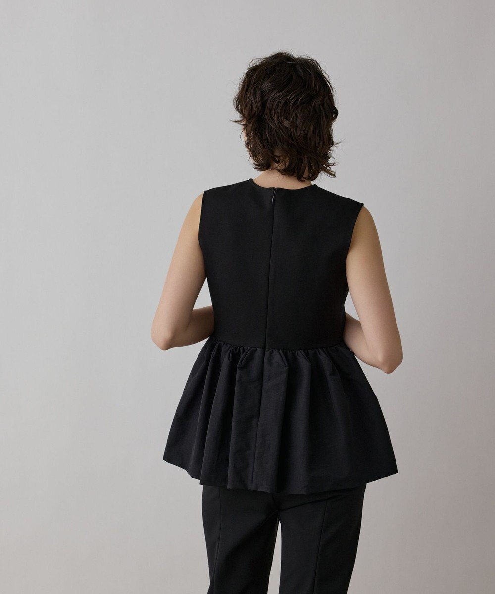 GRACE CONTINENTAL タフタペプラムトップ 