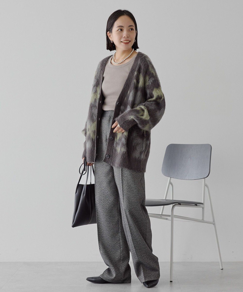 AMERICAN HOLIC ニュアンス柄ニットカーディガン 