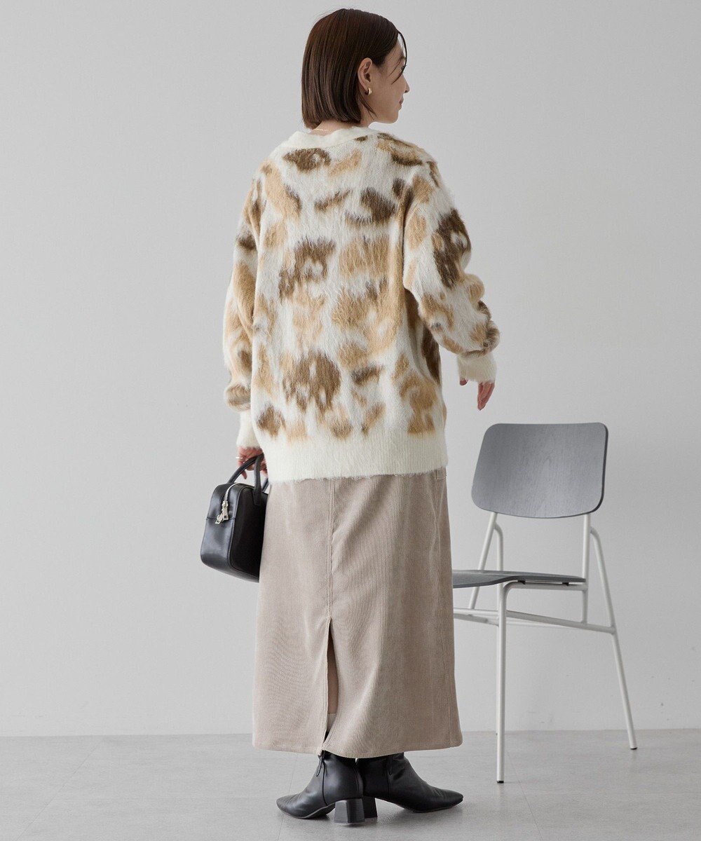 AMERICAN HOLIC ニュアンス柄ニットカーディガン 