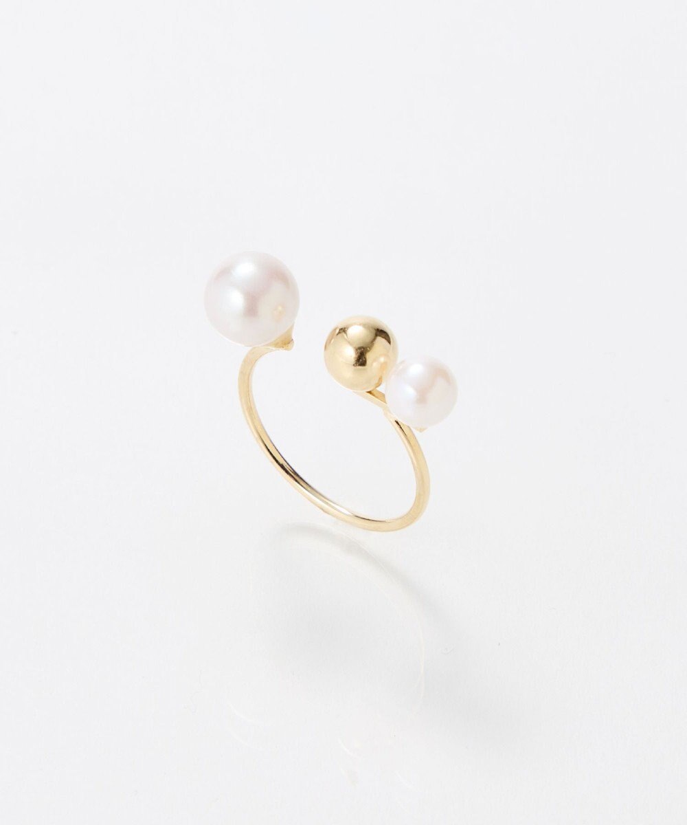 Phoebe 【金属アレルギー対応】ミックスドットリング　ゴールド/ニッケルフリー/パール 